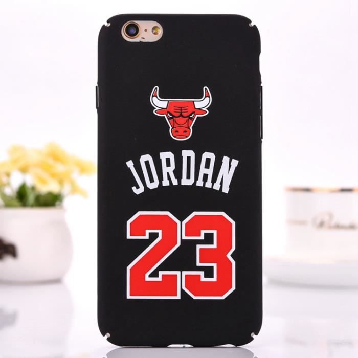Coque iPhone 6 6S Nike Air Jordan 23 Rouge Antichoc Premium Coque