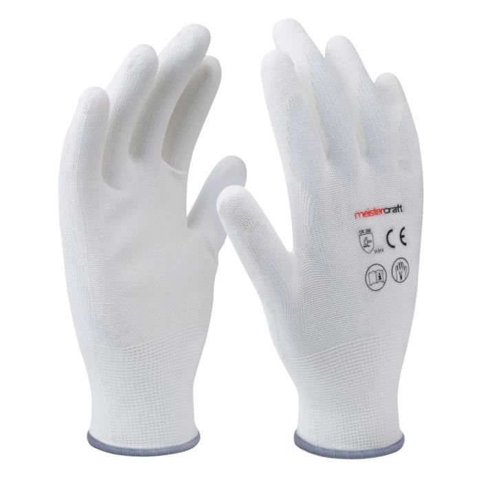meister gants peinture t9 polyester blanc cdiscount bricolage