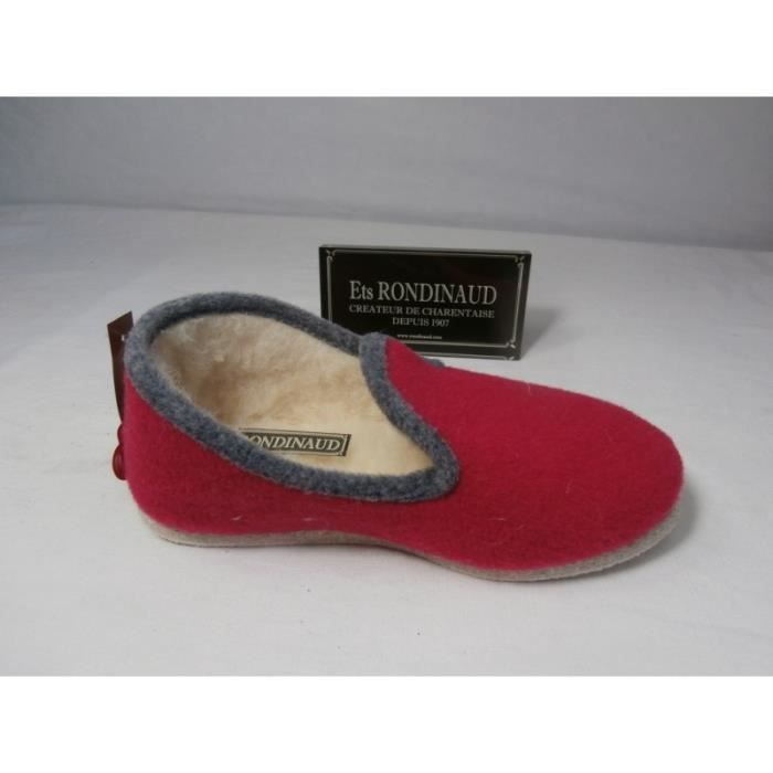 Charentaises Rondinaud Femme Calmont Grenadine Rose Rose Achat Vente Chausson Pantoufle Cdiscount