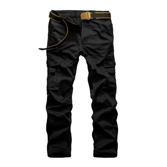 Pantalon Avec Plusieurs Poches Homme Pantalon Cargo En Coton Avec