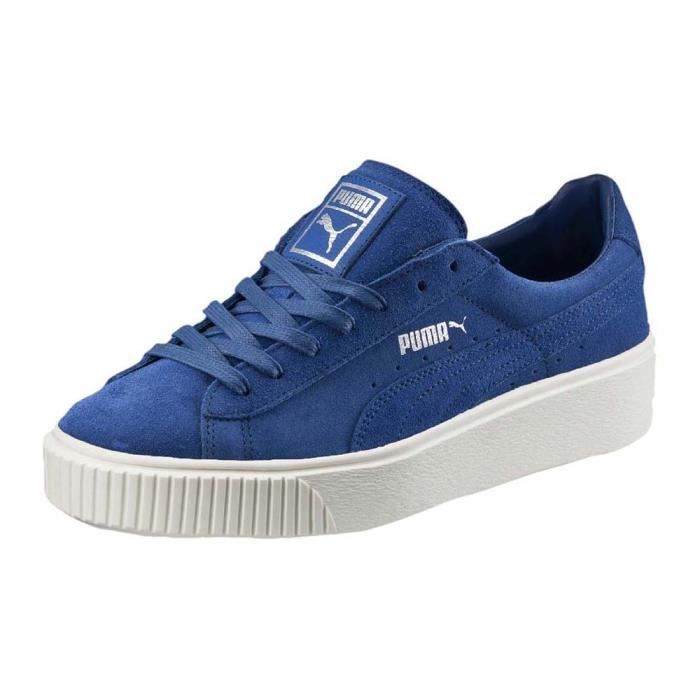 puma suede bleu femme