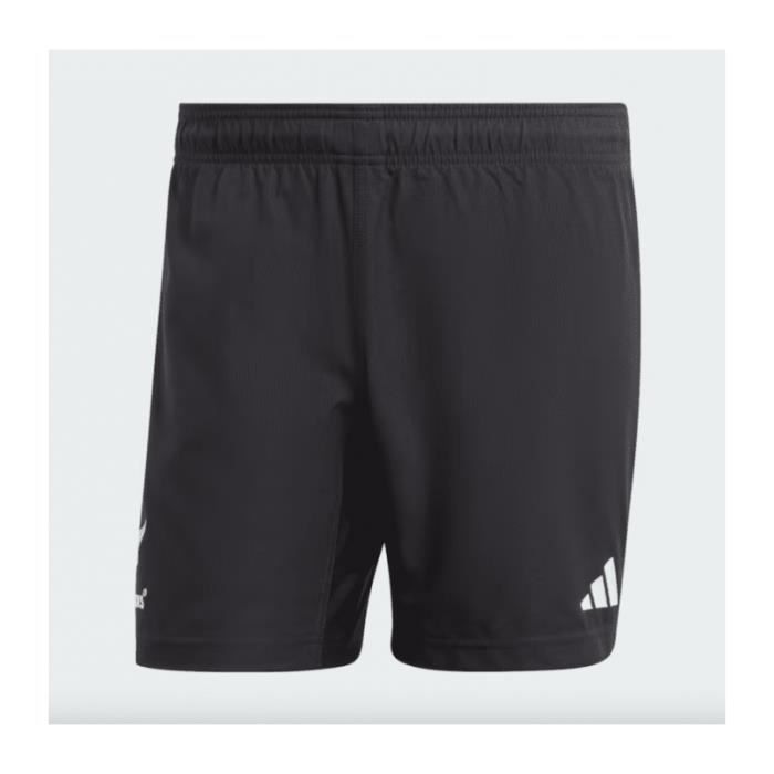 Short de Rugby ADIDAS ALL BLACKS DOMICILE 2023 2024 Noir Respirant Coupe standard Cdiscount Sport