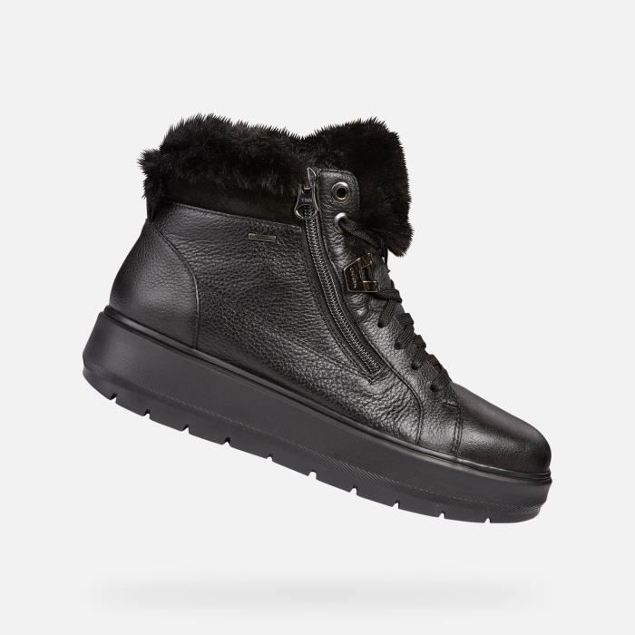 Baskets femme - GEOX - Blomiee - Cuir - Fermeture à Lacets/Zip - Confort  exceptionnel Black - Cdiscount Chaussures