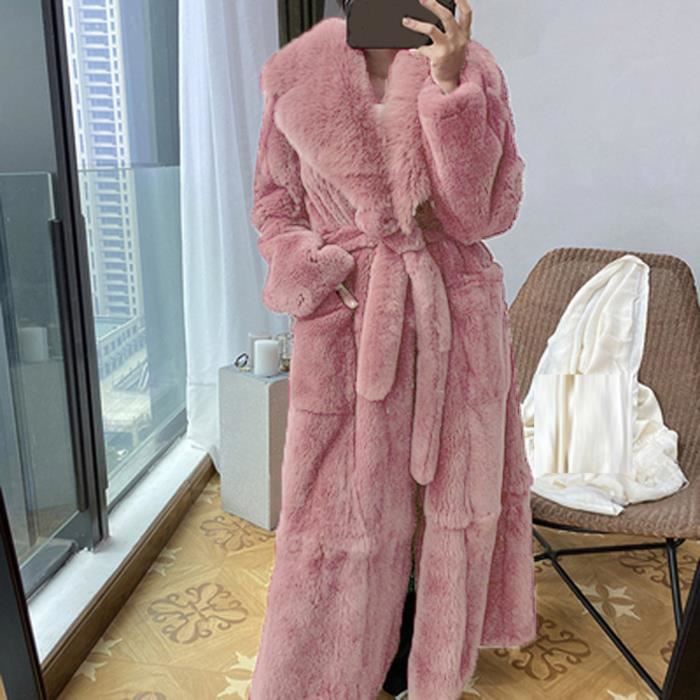 Manteau Femme V tements d ext rieur chauds de luxe en fausse