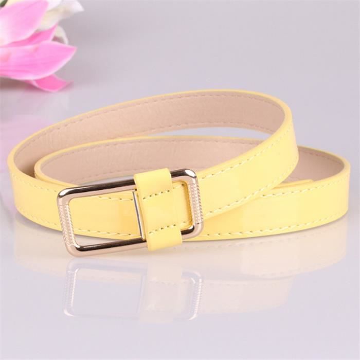 Ceinture large jaune deals femme