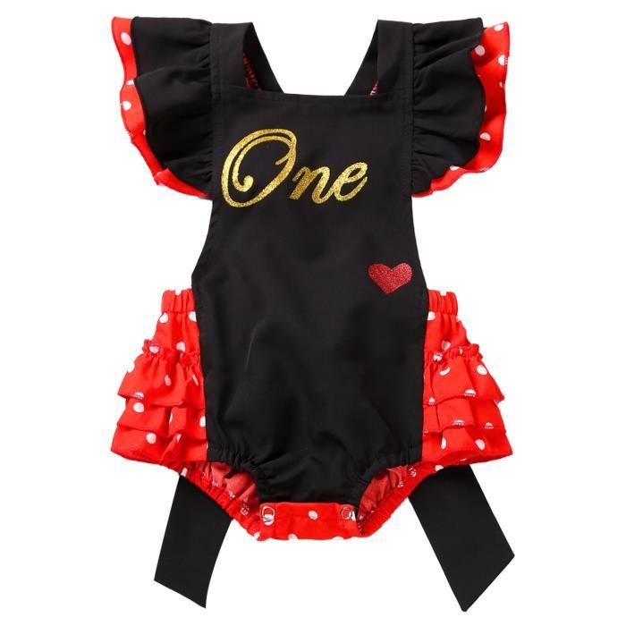 Iiniim Barboteuse Bebe Fille Grenouillere Ete Combinaison Princesse Nouveau ne Body Bapteme Soiree Anniversaire Fete 0 Mois 2 Ans Pois Cdiscount Pret a Porter