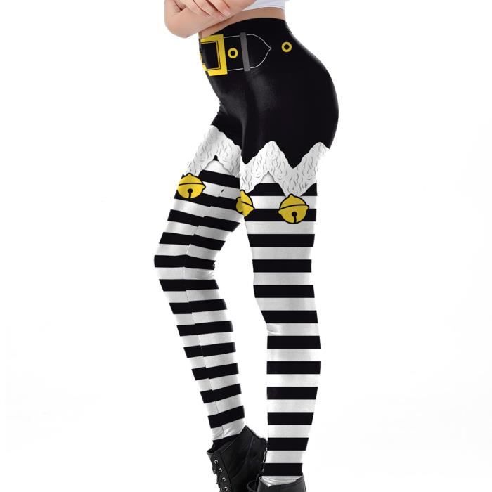 Legging D'hiver Pour Femme - Imprimé Noël, Doublé Polaire, Taille Haute, Chaud Et Confortable Pour Les Fêtes