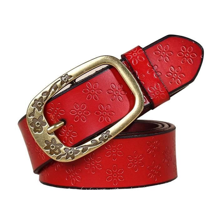 Achat Ceinture cuir de vachette femme-Largeur 20mm-CTF002 en gros