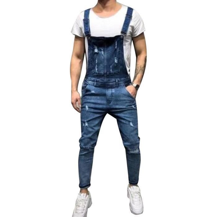 Jean bretelle hotsell homme