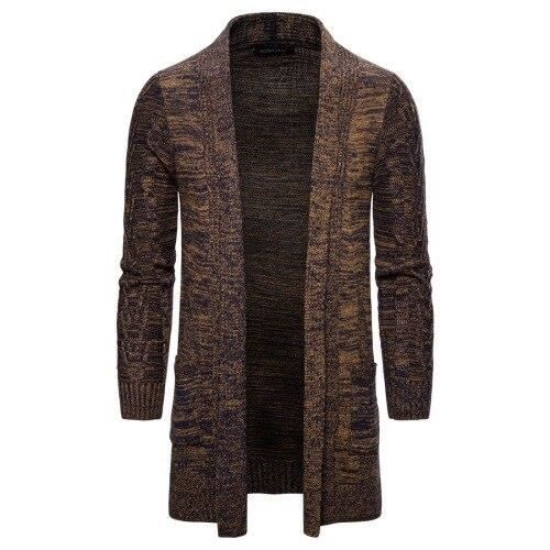 Gilet-cardigan,Pull décontracté pour homme, grande taille, buste de