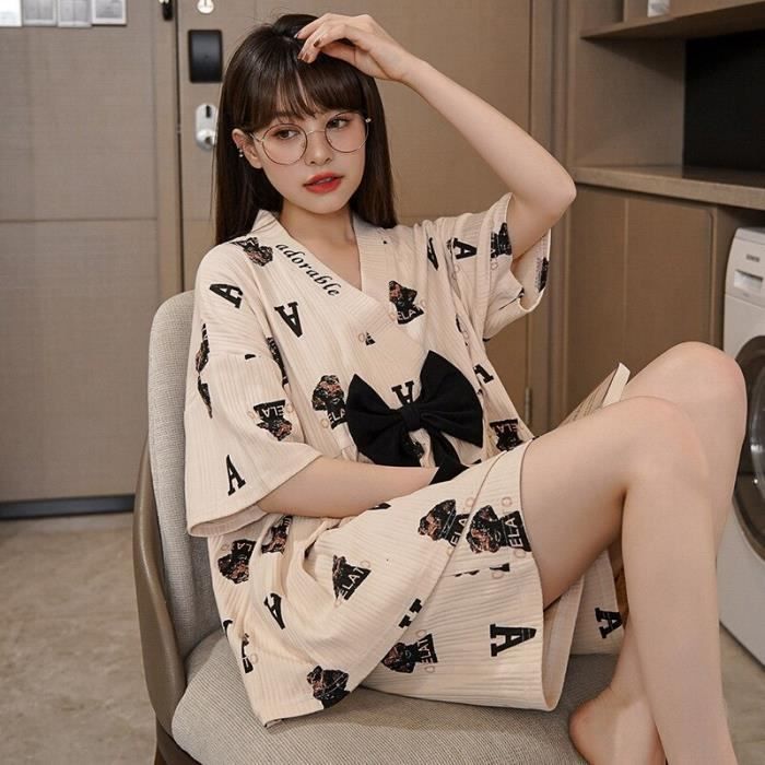 Litherday Pyjama deux pièces pour femme d'été court débardeur pyjama femme 2 pièces pyjama ensemble décontracté de maison doux et confortable, rose, XL Litherday Pyjama deux pièces pour femme d'été court débardeur pyjama femme 2 pièces pyjama ensemble décontracté de maison doux et confortable, rose, XL