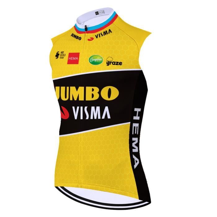 MAILLOT CYCLISME CYCLISME PAS DE MATCH PORTÉ ÉMIS HAUT JERSEY