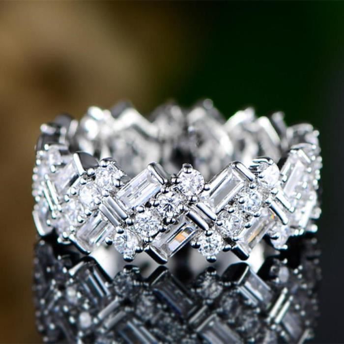 Bague shop rectangulaire femme