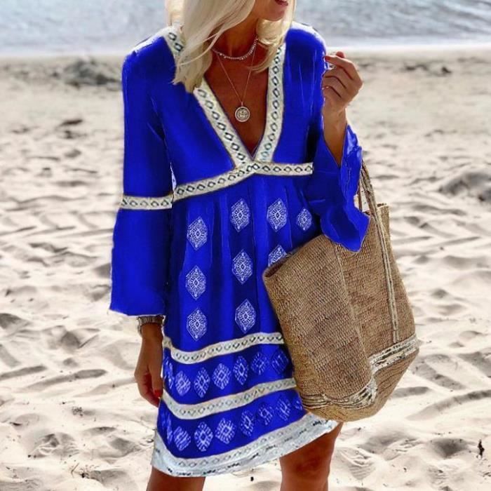 Robe droite fluide manche longue online