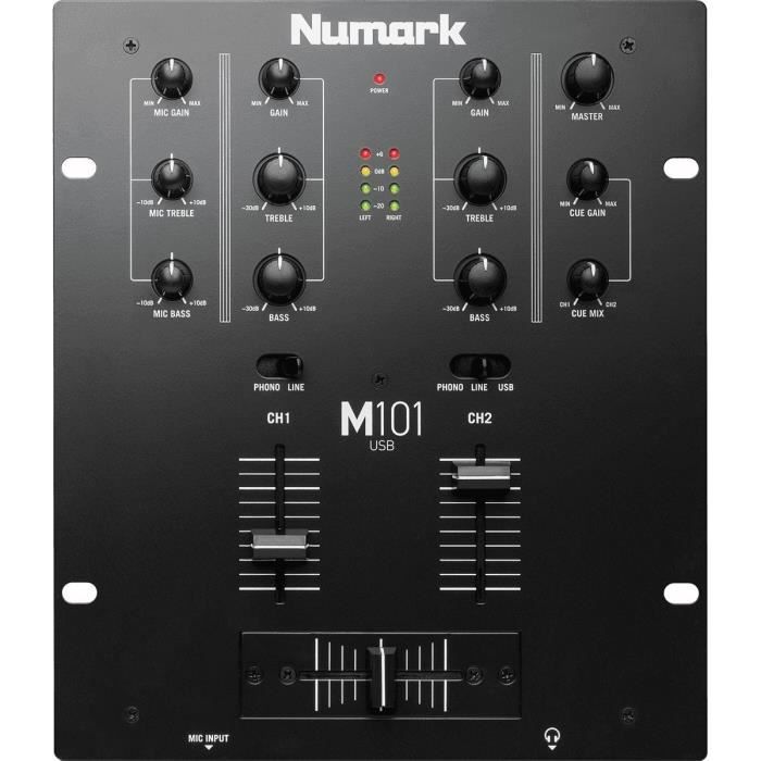 Numark M101 USB - Table de mixage 2 voies 10\