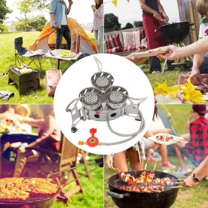 Cuissonière à Gaz 4 Brûleurs Pour Extérieur - 75 000 BTU/brûleur, Noir, Neuve