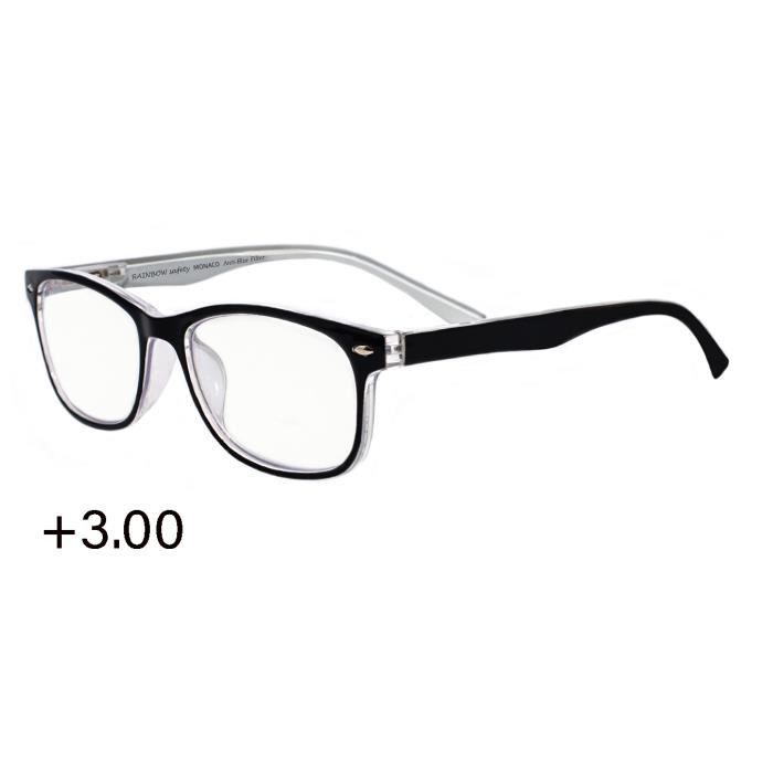 de Lecture Loupe Progressives Filtre Lumiere bleue Monaco Noir