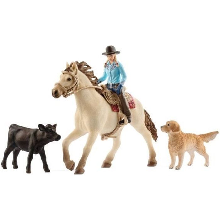 Figurine Ferme Western SCHLEICH 42419 - Gamme Farm World - Cdiscount Jeux - Jouets