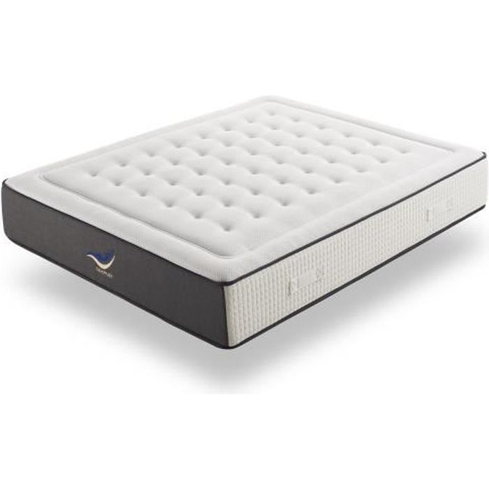 Matelas Hybride SIMPUR Premium 140x190 cm - Hauteur +-- epaisseur 30 cm - Système de Ressorts 3.0 - Lits indépendants - Matelas
