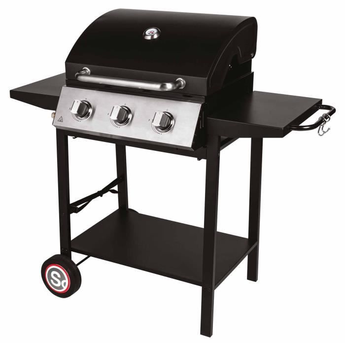 BARBECUE HARLEM FONTE EMAILLEE 55X41CM