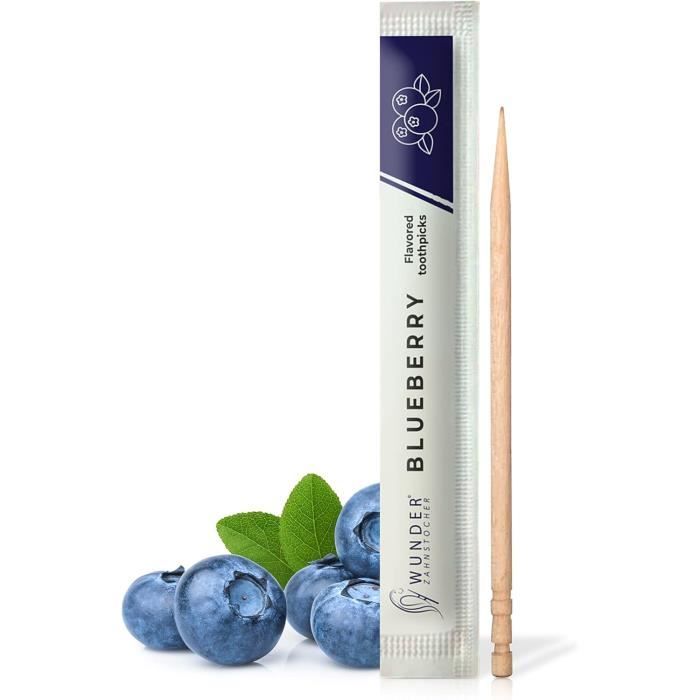 Lot De 2 Boîtes De Cure-dents Aromatisés Wunder - Goût Bonbon Glacé (200 Cure-dents) - Haleine Fraîche Et Pratique à Emporter