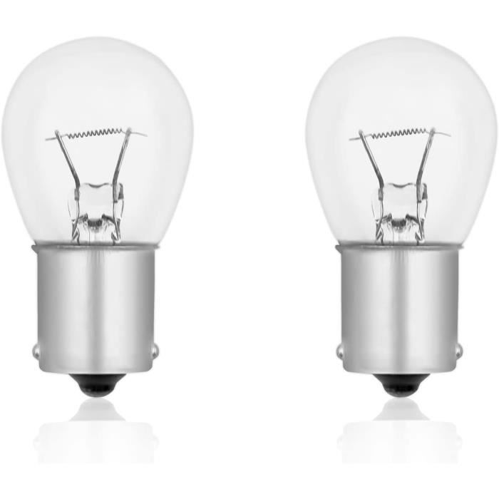 Ampoules Extérieures S25 BA15s 32V 18W, Dimmable, Blanc Chaud 2700K