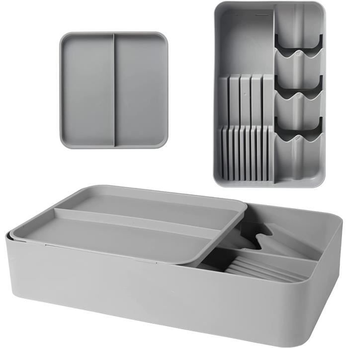 Drawerstore Range Couverts Extensible Gris Anthracite