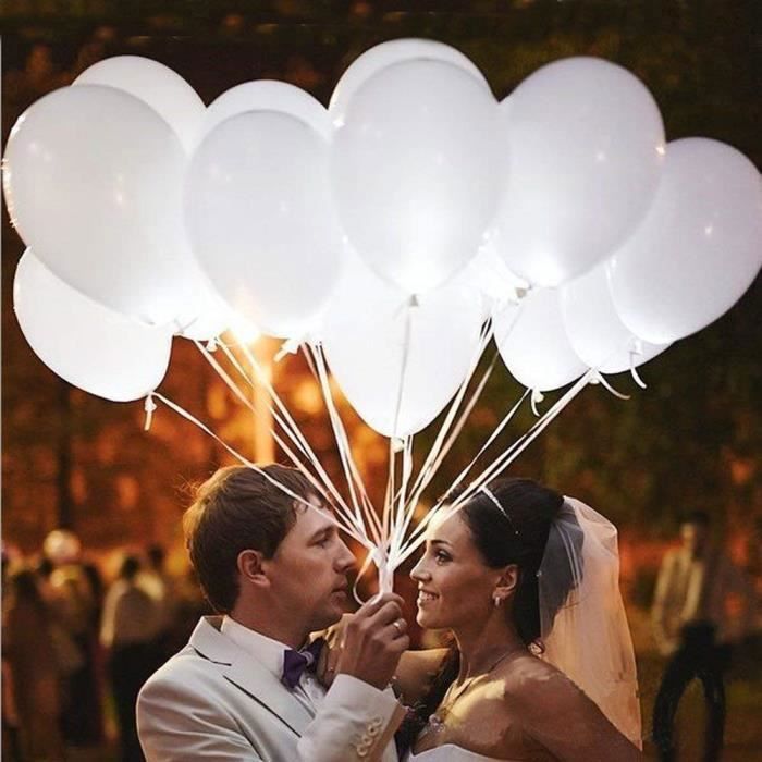 LEDMOMO Ballons de fête de la lumière LED ballons de lumière de 18 pouces remplir avec de lhélium pour flotter pour la décoration de fête danniversaire de mariage de noël coloré 