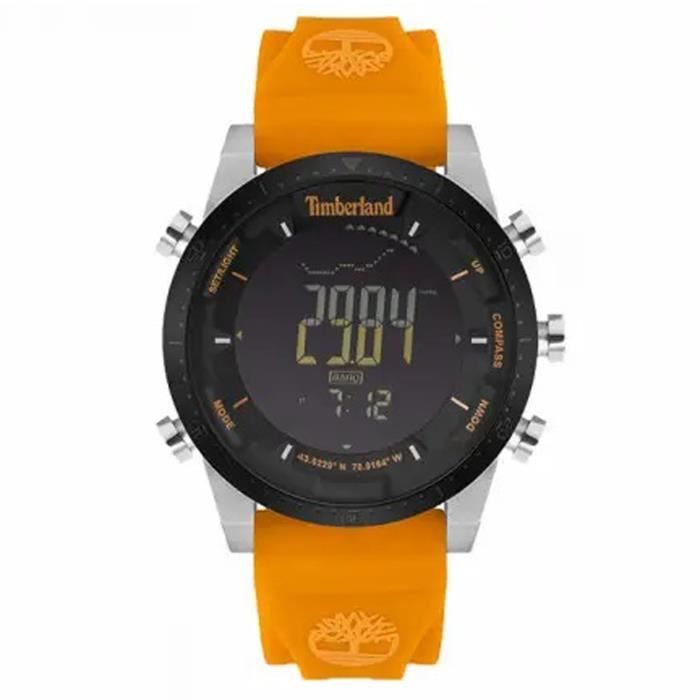 Montre sportive homme TIMBERLAND Whately multifonctions orange Podometre boussole alarme chrono Mouvement a Quartz Sport Achat vente montre Homme Adulte Orange Plastique Cdiscount
