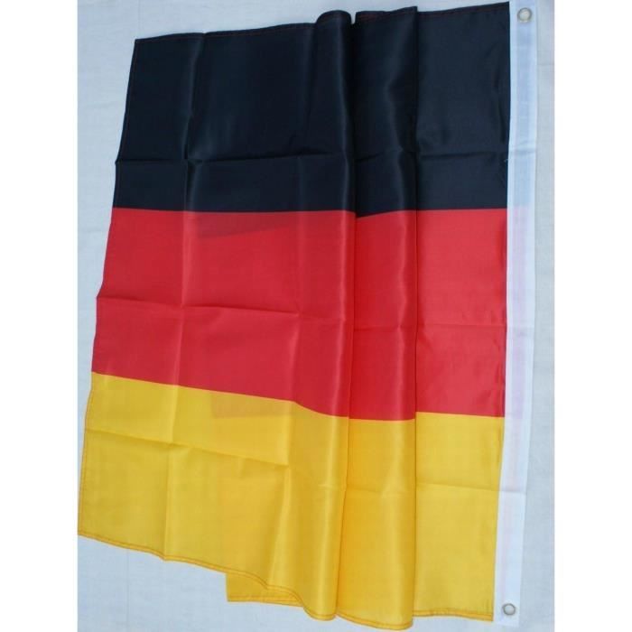 Drapeau Allemand 🇩🇪 150x90 Cm - Polyester - Avec œillets Pour Mât - Neuf - Marque Taffstyle