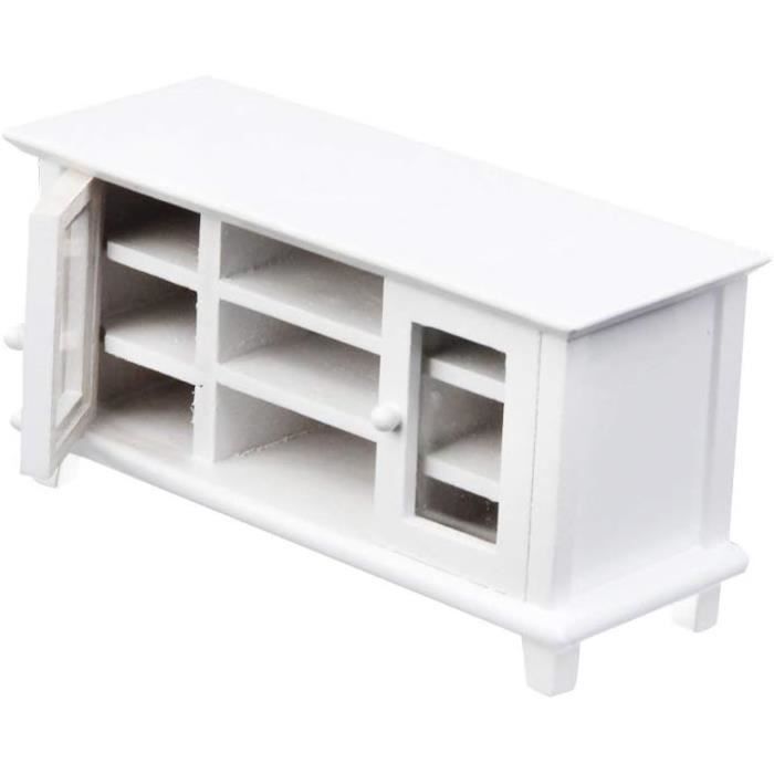 Meuble Tv Armoire De Télévision Miniature En Bois Pour 112 Maison De