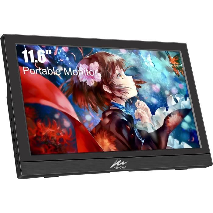 Moniteur Portable 11,6″ HGFRTEE – Écran IPS HDMI/USB-C, Compatible Switch, PS4, PS5