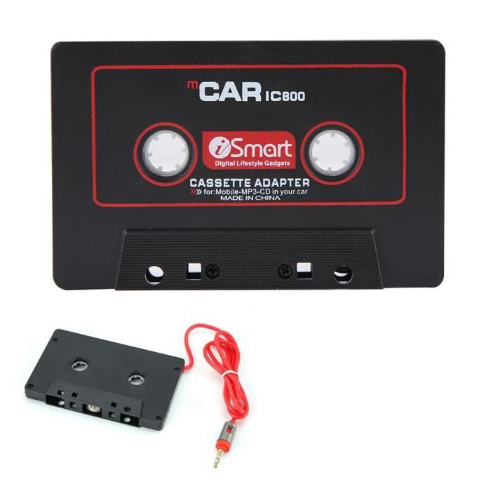 Adaptateur de Cassette Stéréo pour Voiture, Lecteur CD MD MP3 MP4