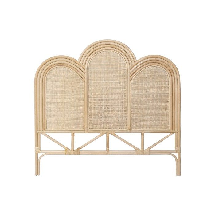 Tête De Lit 140 Cm - Rotin - Naturel - JAKOBIA