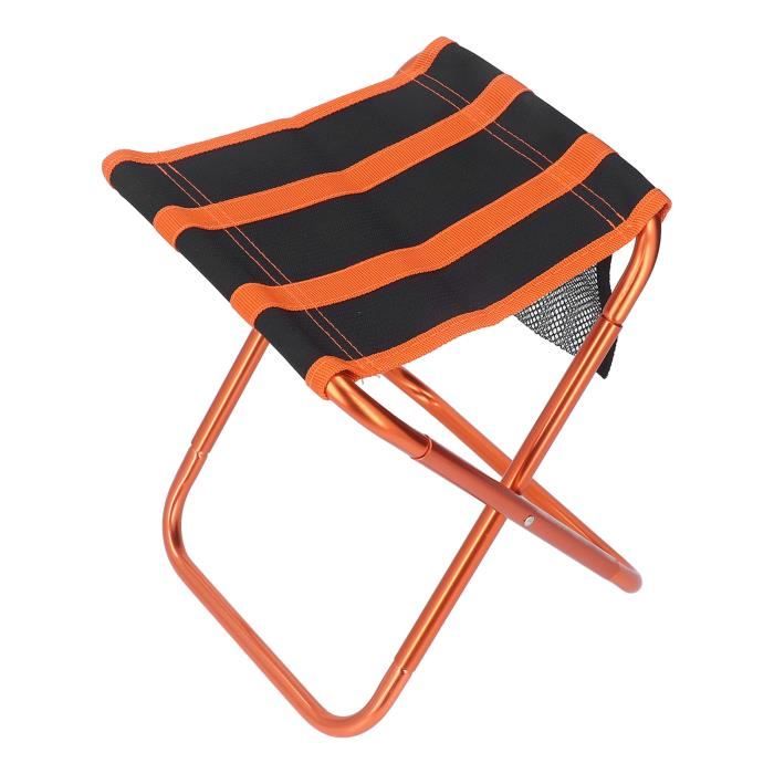 Tabouret Pliant Camping - 200kg Charge, 30cm Hauteur, Acier + Oxford, Avec Sac - 2