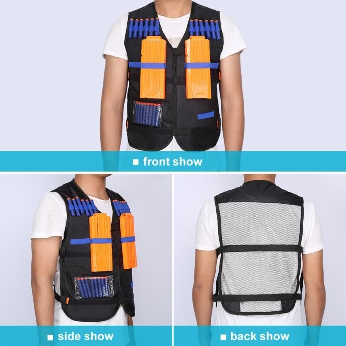 N/W Gilet Tactique Tir De Paintball Extérieur, Gilet De Protection Réglable D'entraînement De Chasse D'entraînement Militaire