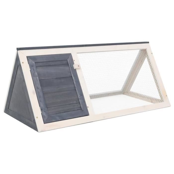 AnimailCage Extérieur lapins Moderne - Clapier Gris Bois 545Kg FR2023