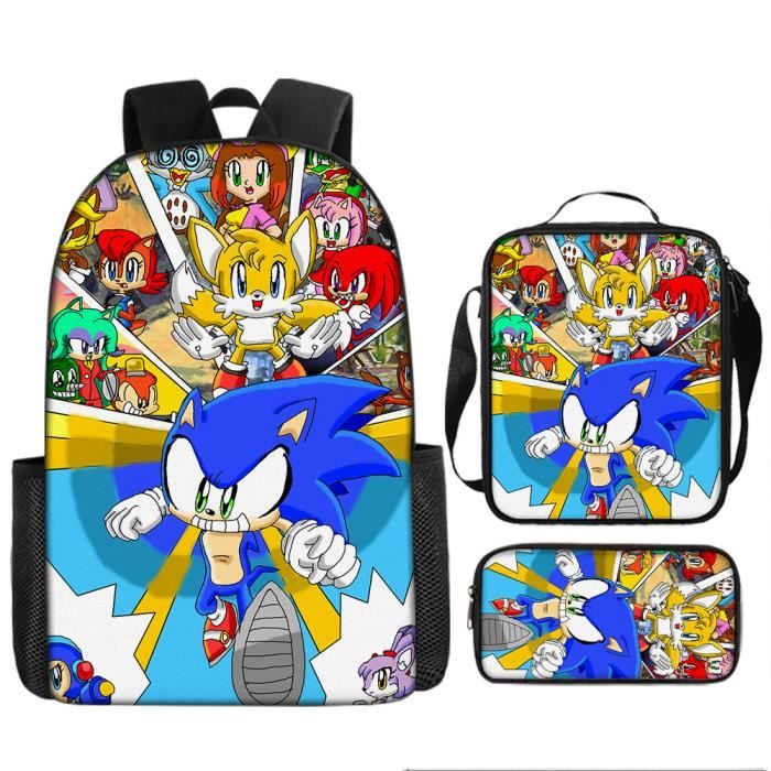 Ensemble Sac VITATA Sonic Sac à Dos Trousse à Dessiner Tissu  Oxford