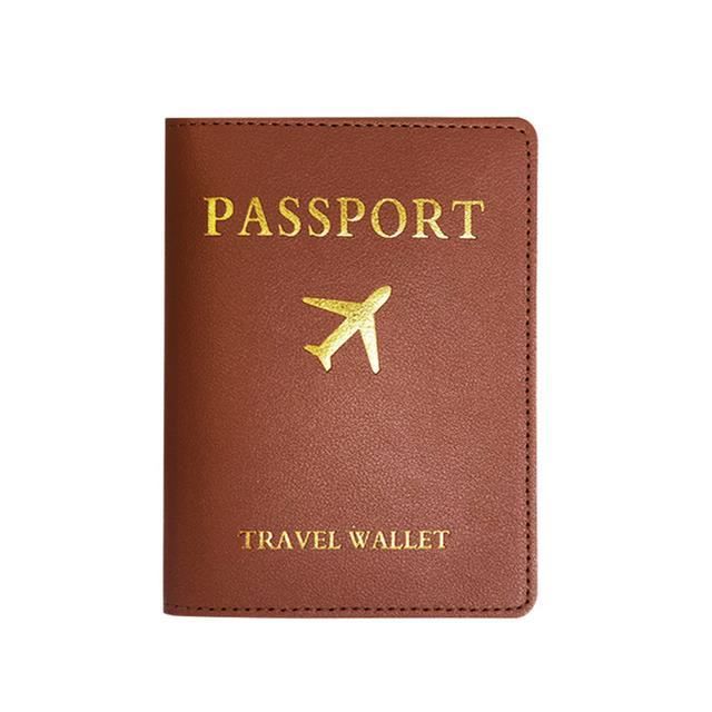 Coffret Cadeau Porte-passeport Et étiquette Bagage Meqaat - Cuir PU Motif Saffiano - Neuf