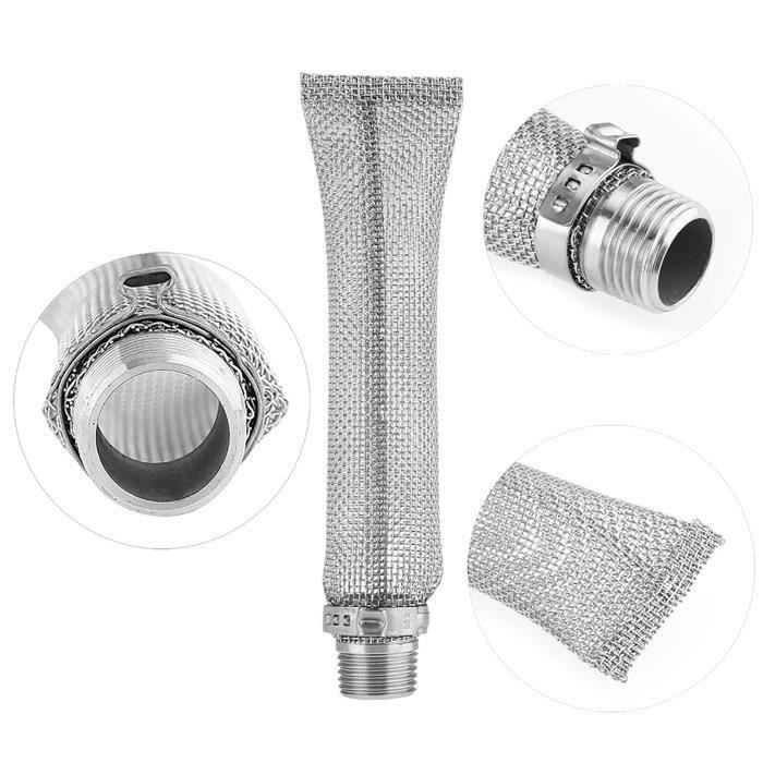 Filtre à Houblon En Inox (hop Spider) - 32x9,5 Cm, Maille Fine, Pour Brassage Bière Maison