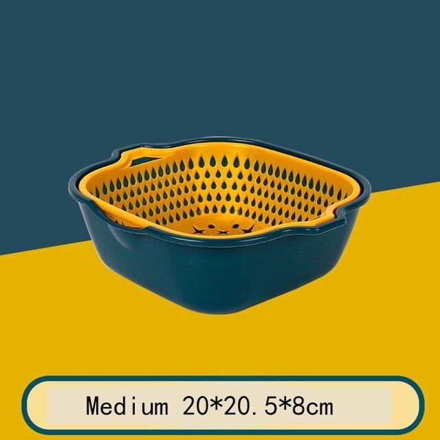 Passoire Pliable En Silicone Pour Fruits Et Légumes - Panier À Linge