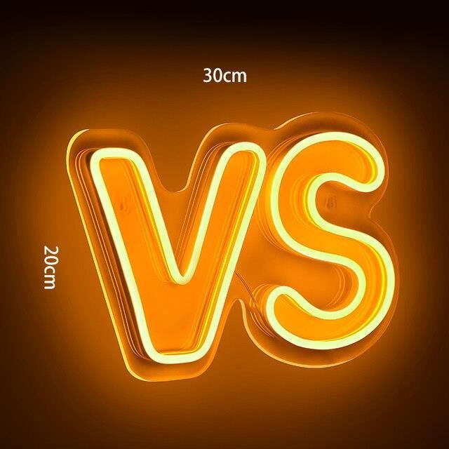Veilleuse,VSlampe LED en néon avec interrupteur, luminaire décoratif