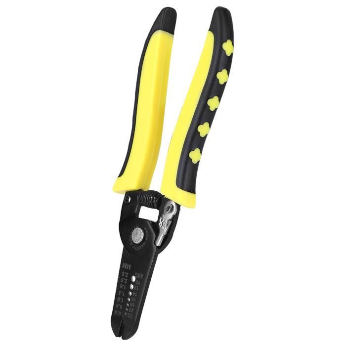 Pince à Dénuder 4 En 1 18,5cm - Outil Multifonction Coupe, Dénude, Serit Et Refend