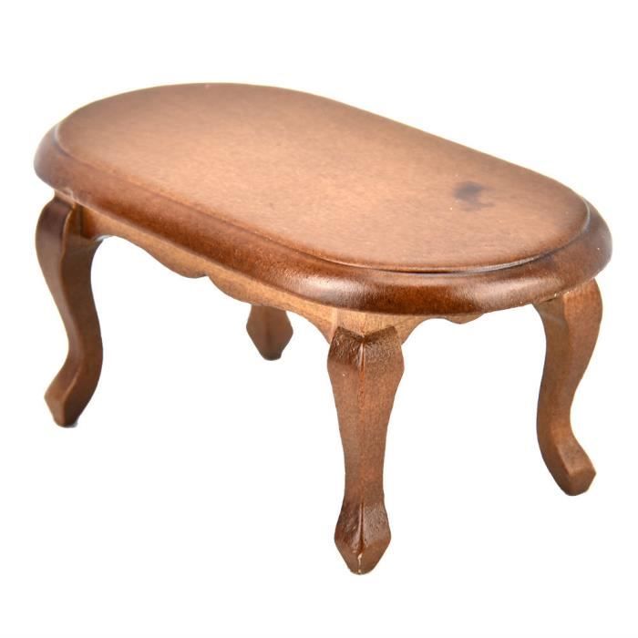 Table de service miniature à l'échelle 1:12, meubles en bois pour maison de poupée, table d'appoint pour maison de poupée - France
