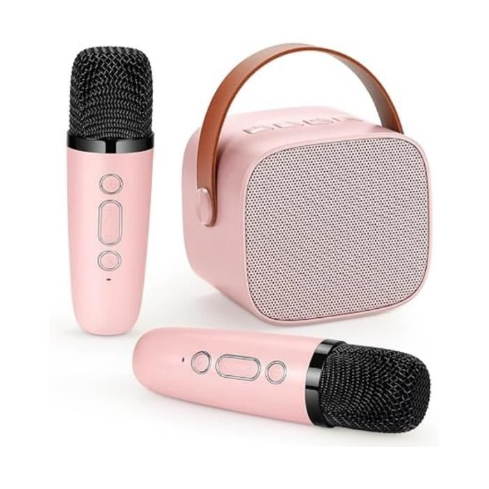 Machine de Karaoké pour enfant,avec 2 Microphones, Machine de Karaoké  Bluetooth Portable pour Débutants ,Rose - Cdiscount Jeux - Jouets
