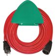 Brennenstuhl Rallonge rouge 40m de câble - avec support mural vert et safe box - Fabrication Française-1