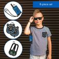 Talkie-walkie - Flyweight Kingen - kit 8-pièces :  boussole + badge d'agent - Bleu-1