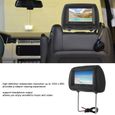 Qiilu Moniteur de voiture Siège de voiture arrière MP5 lecteur multimédia moniteur DVD appui-tête écran LCD 7 pouces prise en-1