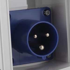 Meister 7435070 IP44 Rallonge En Caoutchouc Avec Prise De Terre Pour Extérieur 4-fach 2 M Vert