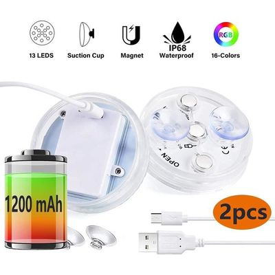 Lampe LED Submersible Piscine LyLmLe - RGBW Télécommande IP68 - Aimant Pour Piscine Hors-sol Et Spa